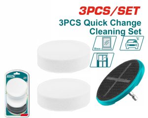 Total TAC35351 Σετ Σπόγγοι Λείανσης Με Βάση Δράπανου 3 Τεμάχια