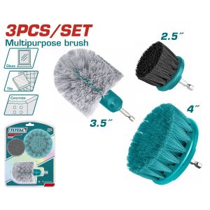 Total TACB0301 Σετ Βούρτσες Καθαρισμού Δραπάνου 1/4" 3 Τεμαχίων