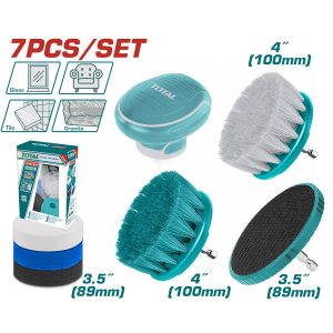 Total TACB0701 Σετ Βούρτσες Καθαρισμού Δραπάνου 1/4" 7 Τεμάχια