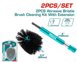 Total TACH0301 Βούρτσα Καθαρισμού Δράπανου Με Προεκτάση 1/4" - Φ-90mm Σκληρή