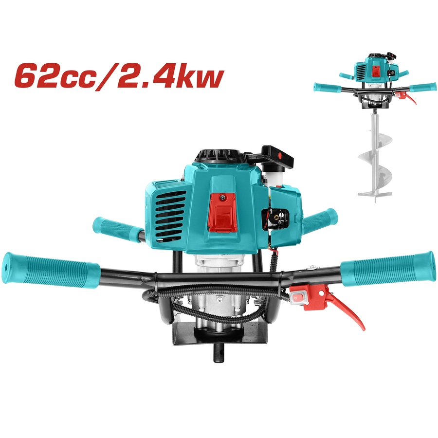 Total TEA56222-1 Τριβέλα Βενζίνης Διπλού Χειρισμού χωρίς Αρίδα 62cc με Ιπποδύναμη 3.2hp