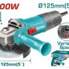 Total TG109125565 Γωνιακός Τροχός 900W - 125mm Ηλεκτρονικός Με Ρυθμιζόμενες Στροφές