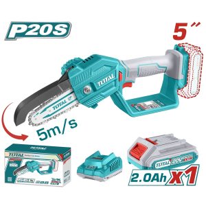 Total TGSLI20581 Αλυσοπρίονο Κλαδευτικό Μπαταρίας. Li-ion 20V / 5" / 2Ah / 1 Μπαταρία