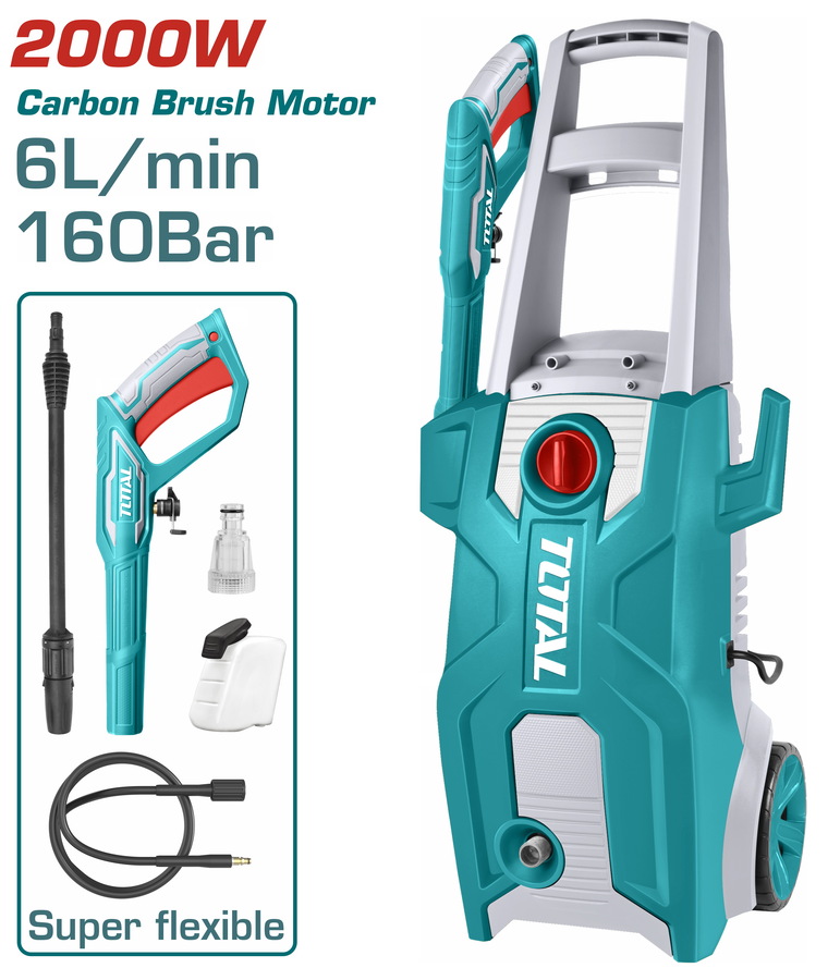 Total TGT11376 Πλυστικό Ρεύματος 2.000W / 160 Bar / Brush motor