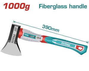 Total THAX0611000 Τσεκούρι Σφήνας Πλαστική Λαβή 1.000gr