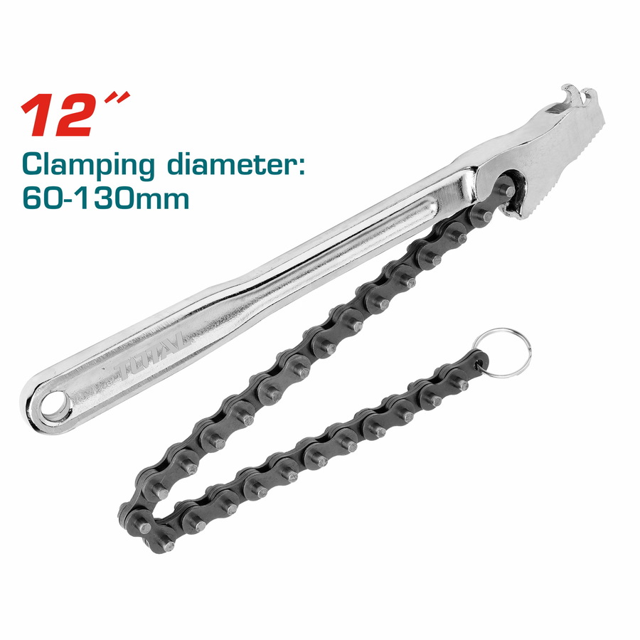 Total THTCPW1216 Κλειδί Φίλτρων Με Αλυσίδα 12"