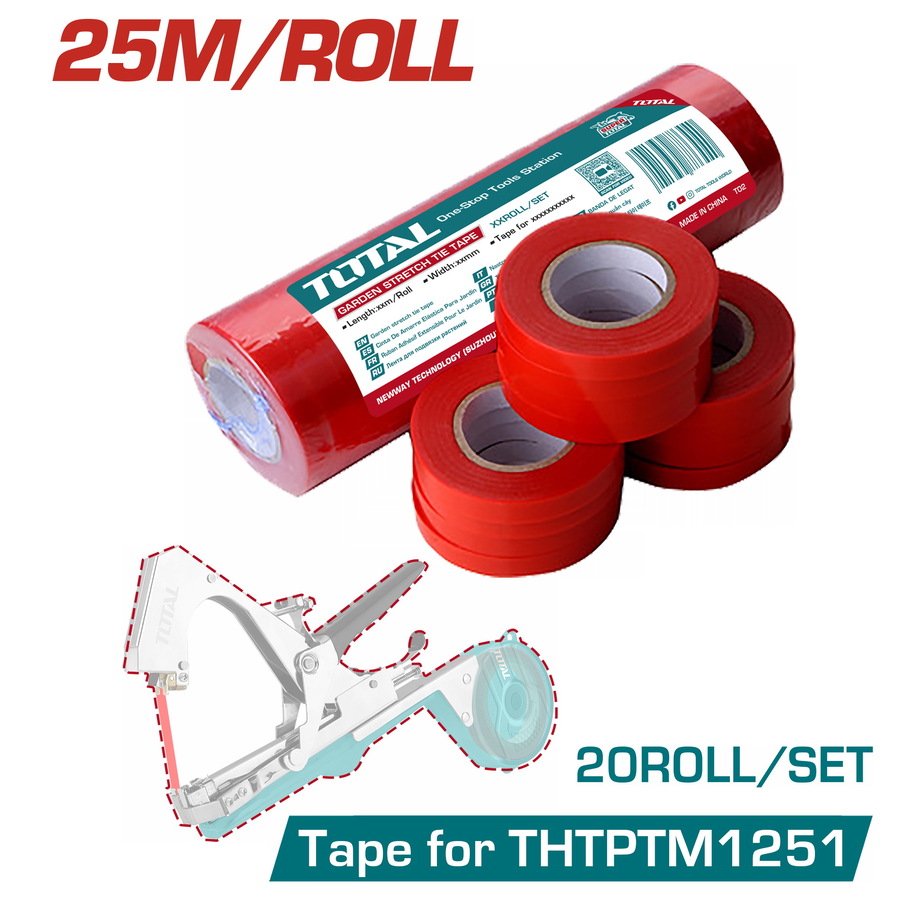 Total THTPTM1251T Ταινία Για Δετικό Ψαλίδι 11mm / 25m 20 Τεμάχια