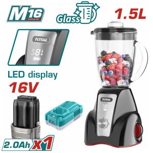 Total TJB052K Μπλέντερ Μπαταρίας Li-ion 16V / 1.5Lit / 2Ah / 1 Μπαταρία