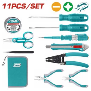 Total TKETS0111 Κασετίνα με 11 Εργαλεία Ηλεκτρολόγου Super Select