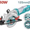 Total TMFS7501 Mini Δισκοπρίονο Χειρός Ξύλου & Δομικών Υλικών 750W / 125mm