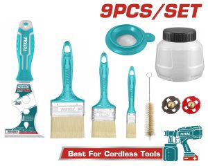 Total TMGF0702 Σετ Βαφής Κατάλληλο Για TSGLI2003 9 Τεμάχια