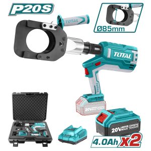 Total TRCLI2002 Ηλεκτρικός Κόφτης Καλωδίων Μπαταρίας Λιθίου 20V 2x4Ah με Θήκη Li-ion 20V