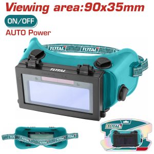 Total TSP9403 Ηλεκτρονικά Γυαλιά Ηλεκτροκόλλησης Οπτικού Πεδίου 90x35mm Μαύρα