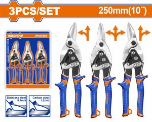 Wadfow WAS0403 Σετ Ψαλίδια Λαμαρίνας 3 Σετ