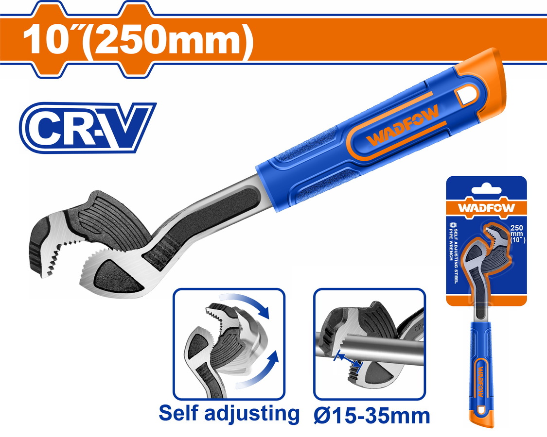 Wadfow WPW0A10 Αυτορυθμιζόμενο Κλειδί Σωλήνων Υδραυλικών 10" / 15-35mm