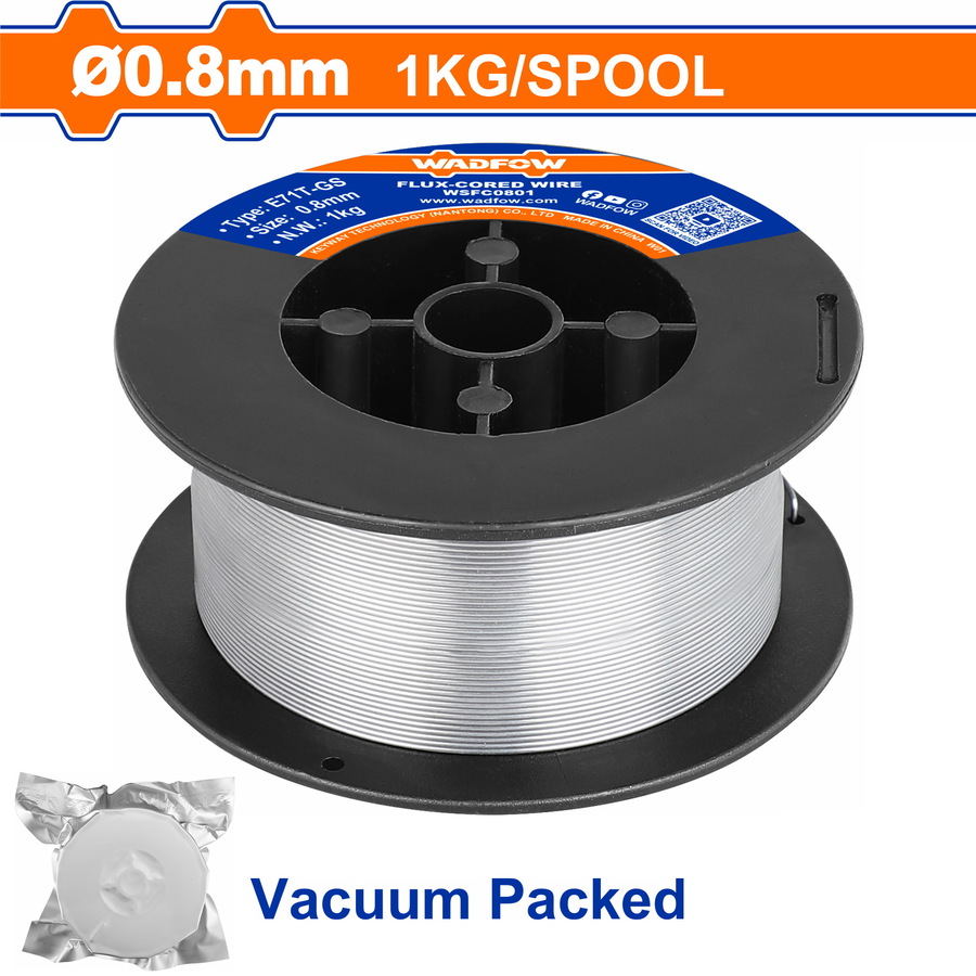 Wadfow WSFC08012 Σύρμα Ηλεκτροσυγκόλλησης 0.8mm 1kg Για TMGT1601-TFC13012