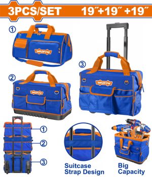 Wadfow WTGR103 Σετ Τσάντες Εργασίας 19" 3 Τεμάχια