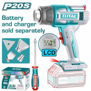 Total TBLI2003 Πιστόλι Θερμού Αέρα Μπαταρίας Li-ion 20V Χωρίς Μπαταρία & Φορτιστή