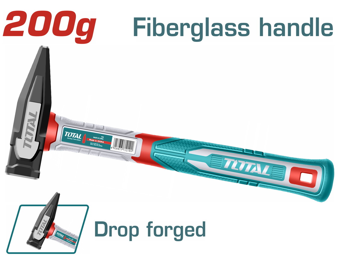 Total THMH62200 Σφυρι Πενας Πλαστική Λαβή 200gr