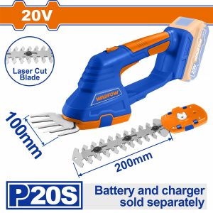 Wadfow WJC1520 Μπορντουροψάλιδο Μπαταρίας 20V με Μήκος Λάμας 20cm Li-ion Χωρίς Μπαταρία & Φορτιστή