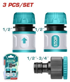 Total THWS030301 Ταχυσύνδεσμος 3τμχ 13mm 1/2"