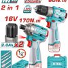 Total TOSLI240968 Σετ Δραπανοκατσάβιδο 60Nm & Παλμικό Κατσαβίδι 170Nm Μπαταρίας Li-ion 16V/2Ah/2 Μπαταρίες Total TOSLI240968 Σετ Δραπανοκατσάβιδο 60Nm & Παλμικό Κατσαβίδι 170Nm Μπαταρίας Li-ion 16V/2Ah/2 Μπαταρίες