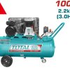 Total TC1301006 Μονοφασικό Κομπρεσέρ Αέρος 92dB με Ισχύ 3hp και Αεροφυλάκιο 100lt
