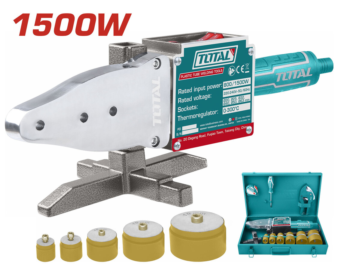 Total TT328151 Θερμοκολλητικό Πλαστικών Σωληνών 800 / 1.500W