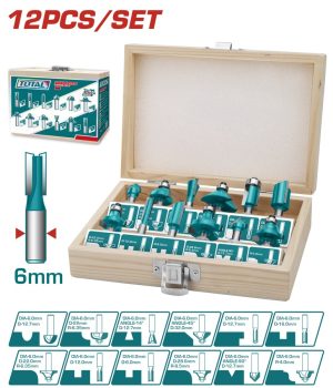 Total TACSR0121 Κασετίνα Μαχαίρια Ρούτερ