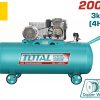 Total TC1402002 Κομπρεσέρ Αέρος με Ισχύ 4hp και Αεροφυλάκιο 200lt