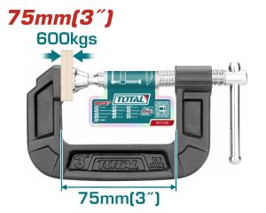 Total THT13136 Σφιγκτήρας Μαραγκών Τύπου G 3"