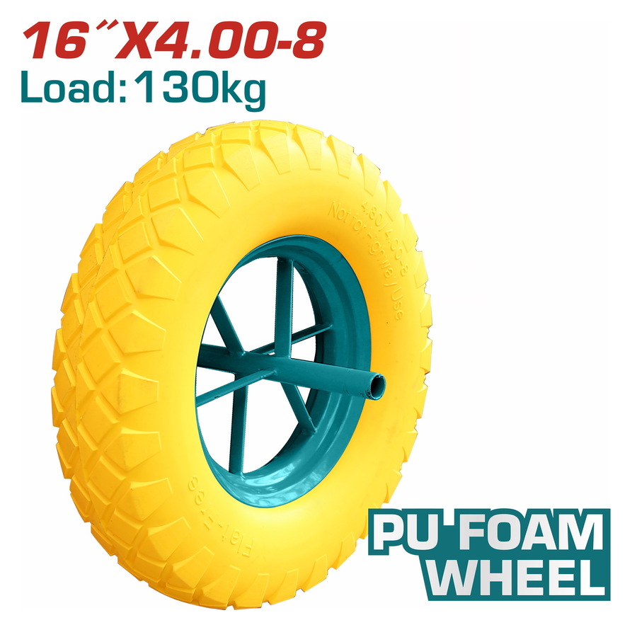 Total THTWB84008PU-W Ρόδα Ανταλλακτική Συμπαγή Πολυουρεθάνης 4.00-8 / 16" Για THTWB84008PU / THTWB84008