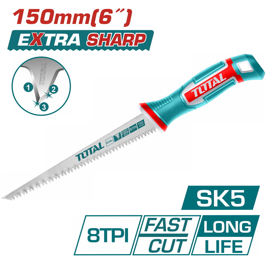 Total THWBSW1508 Πριόνι Γυψοσανίδας 6" / 150mm