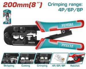 Total TMPCN5468R Πρέσα Ακροδεκτών με Καστάνια 200mm Δικτύων & Τηλεφώνου