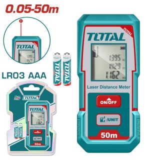 Total TMT55016 Μέτρο Laser με Εύρος Μέτρησης 0.05m-50m
