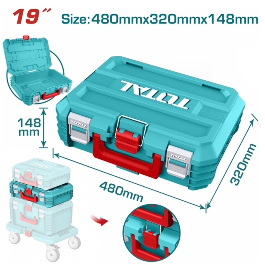 Total TPBXS102 Πλαστική Εργαλειοθήκη 19"