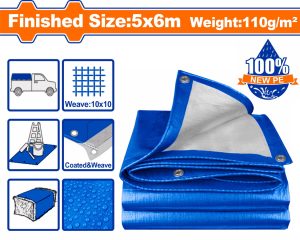 Wadfow WTQ1856 Αδιάβροχος Μουσαμάς 110gr/m² 5X6m