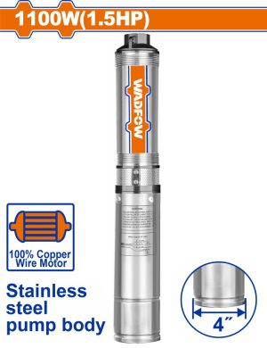Wadfow WWPDA04 Υποβρύχια Αντλία Πηγαδιού ΙΝΟΧ 4" / 1.100W / 1.5ΗΡ