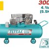 Total TC1553002 Αεροσυμπιεστής Με Ιμάντα 4.1kW / 5.5HP / 300Lit
