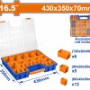 Wadfow WTB1611 Ταμπακιέρα Εργαλείων 16.5" / 430 Χ 350 Χ 70mm Wadfow WTB1611 Ταμπακιέρα Εργαλείων 16.5" / 430 Χ 350 Χ 70mm