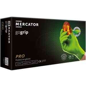Γάντια Μιας Χρήσης Νιτριλίου Mercator Gogrip green 50τμχ