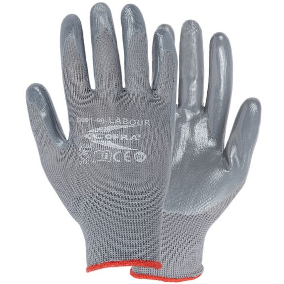 Γάντια Νιτριλίου Cofra Labour grey