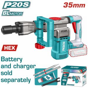 Total TDBLI20358 Σκαπτικό - Κατεδαφιστικό SDS-HEX Μπαταρίας Li-ion 20V Χωρίς Μπαταρία & Φορτιστή Brushless Motor