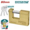 Total TLK32803 Μπρούτζινο Λουκέτο Τάκου με Κλειδί 80mm