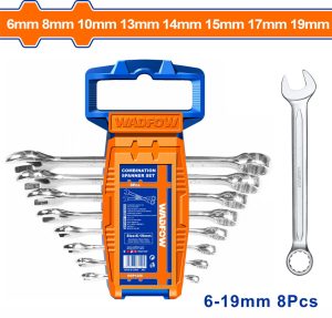 Wadfow WSP1208 Σετ Γερμανοπολύγωνα με Mέγεθος από 10mm έως 19mm 8τμχ