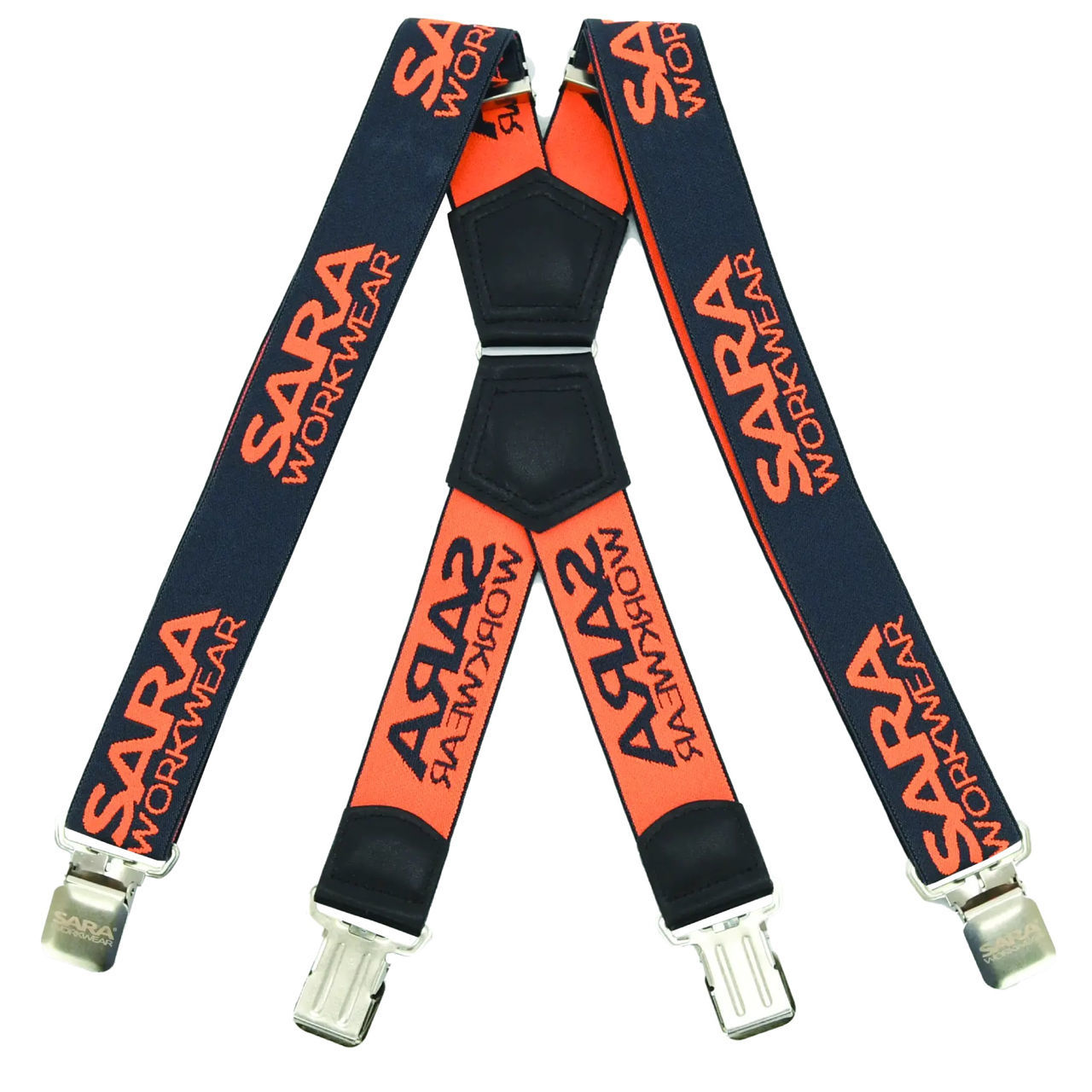 Ελαστικές Τιράντες Εργασίας Sara Workwear graphite/fluorescent orange