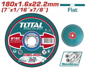 Total TAC2161801 Δίσκος Κοπής Μετάλλου 180 Χ 1.6mm