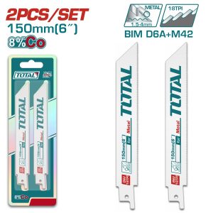 Total TAC52922EF Λάμες Σπαθοσέγας για Μέταλλο 150mm 2τμχ