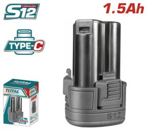 Total TBLI12153E Μπαταρία Εργαλείου Λιθίου 12V με Χωρητικότητα Li-ion 12V / 1.5Ah Type-C