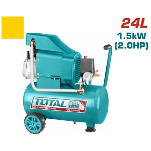 Total TC202416 Κομπρεσέρ Αέρος 96dB με Ισχύ 2hp και Αεροφυλάκιο 24lt